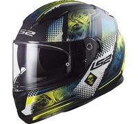 LS2, casco integral moto Stream evo mara black yellow, XL