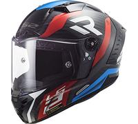 LS2, casco integral moto Thunder Carbon Supra FF805 red blue, S