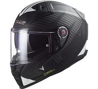 LS2, Casco Integral Moto Vector II Splitter Black White, XXXL