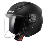 LS2, casco jet de moto AIRFLOW II negro mate L