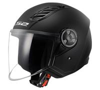 LS2 OF616 Airflow II Solid Casco Jet, negro, tamaño M