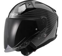LS2, Casco jet moto INFINITY II gloss carbon, M