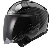 LS2 OF603 Infinity II Carbon Casco Jet, carbono, tamaño 2XL para Hombres