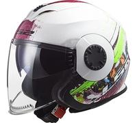 LS2, casco jet moto Verso Spring White pink, XL