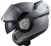 LS2, Casco modular moto ADVANT SPECIAL mat silver 06, XS