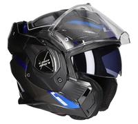 LS2, Casco Modular Moto ADVANT X Spectrum Black Titanium Blue, L