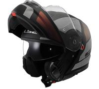 LS2, Casco Modular Moto Strobe II Orion Negro Mat Azul Purpura, XS