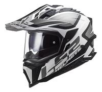 LS2, Casco Moto Cross Explorer Alter Matt Black White,
