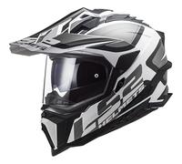 LS2, Casco Moto Cross Explorer Alter Matt Black White, S