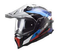 LS2, Casco Moto Cross Explorer Carbon Frontier Black Blue, XS
