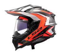LS2, Casco Moto Cross Explorer Carbon Frontier II Gloss Orange