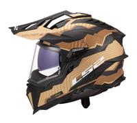 LS2, Casco Moto Cross Explorer Carbon Trick Matt Brown Sand, 3XL