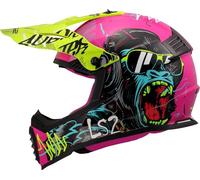 §Casco de Cross Niño LS2 MX437 Fast II Púrpura§