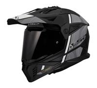 Casco Adventure LS2 MX702 PIONEER II Hill Negro Blanco Mate XS
