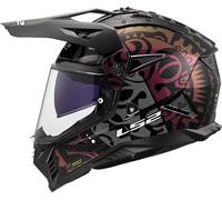 LS2, Casco Moto Cross PIONEER II RANGI Gloss Black, M