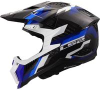 LS2, Casco Moto Cross X-FORCE PHANTOM Blue White, L