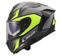 LS2, Casco Moto Integral CHALLENGER II VIPER Grey H-V Yellow, XL