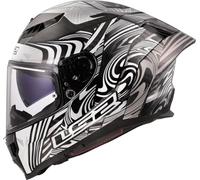 LS2 FF807 Dragon Enthum Carbon Casco, blanco-carbono, tamaño XS para Hombres