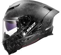 LS2 FF807 Dragon Carbon Forged, casco integral S male Negro