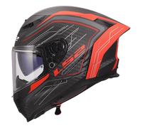LS2, Casco Moto Integral DRAGON SUBIC Red, L