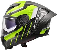 LS2, Casco Moto Integral DRAGON TRAX H-V Yellow, XXL