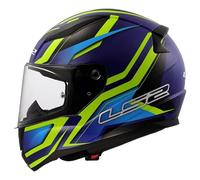 LS2, Casco Moto Integral RAPID II FLITZ Gloss H-V Yellow Blue, L