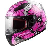 LS2, Casco Moto Integral RAPID II POPPIES Black Pink, S