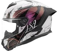 LS2 Helmets Casco Integral FF820 Rapid III Boho Blanco/Negro/Rosa Talla S