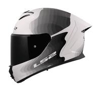 LS2, Casco Moto Integral RAPID III FLOW White Grey, M
