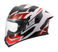 LS2, Casco Moto Integral RAPID III XTREM White Black Red, M