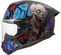 LS2, Casco Moto Integral RAPID III ZOMBIE II Black Red Blue, XS