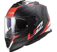 LS2, Casco Moto Integral STORM II NERVE Matt Black Red, M