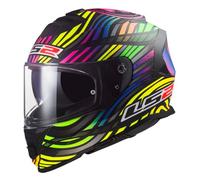LS2, Casco Moto Integral STORM II POWER Matt Black Rainbow, M