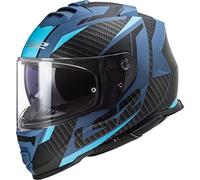 LS2 FF800 Storm II Racer Casco, azul, tamaño M