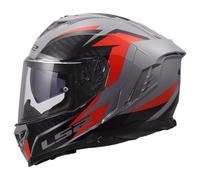 LS2, Casco Moto Integral STORM III DYNAMO Grey Red, XXS