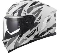 LS2 FF818 Storm III Kaos Casco, gris-blanco, tamaño XL para Hombres