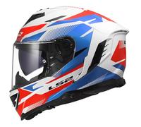 LS2, Casco Moto Integral STORM III KOMAI White Blue Red, XXL