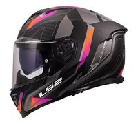 LS2, Casco Moto Integral STORM III SPORTY Grey Purple, XXL