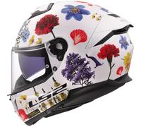 LS2, Casco Moto Integral STREAM II FLOWERS Gloss White, S