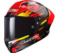 LS2, Casco Moto Integral THUNDER GP AERO FIRE Red Black, XS