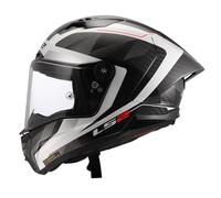 LS2, Casco Moto Integral THUNDER GP AERO RAUTE Gloss White Grey, M