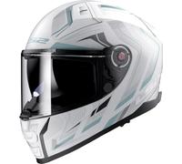 LS2, Casco Moto Integral VECTOR II ALIZER Matt White Silver, XS