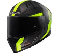 LS2, Casco Moto Integral VECTOR II CARBON GRID Matt H-V Yellow, 4XL