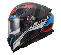 LS2, Casco Moto Integral VECTOR II CARBON SAVAGE White Blue Red, L
