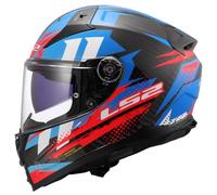 LS2, Casco Moto Integral VECTOR II CARBON TANTIC Red Blue, XXL