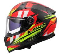 LS2, Casco Moto Integral VECTOR II CARBON TANTIC Red H-V Yellow, XXS