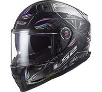 LS2, Casco Moto Integral Vector II Tropical Gloss Black White, S