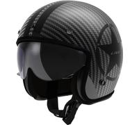 LS2, Casco Moto Jet BOB II CARBON STAR Black, M