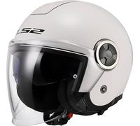 LS2, Casco Moto Jet CLASSY SOLID Gloss White, M