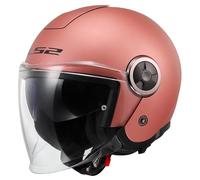 LS2, Casco Moto Jet CLASSY SOLID Gold Pink, XL